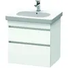 Image de Duravit DuraStyle meuble sous-lavabo suspendu 6483, 2 tiroirs, 600mm, pour D-Code, DS648301818