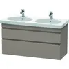 Image de Duravit DuraStyle meuble sous-lavabo suspendu 6486, 2 tiroirs, 1200mm, pour D-Code, DS648604343