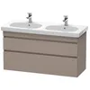 Image de Duravit - Durastyle Meuble Sous-lavabo Suspendu 6486, 2 Tiroirs,