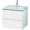 Image de Duravit - L-cube Meuble Sous-lavabo Suspendu, 2 Tiroirs, Largeur :
