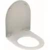 Image de Siège de WC Geberit Renova charnières en acier inoxydable blanc