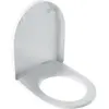 Image de Siège de WC Geberit iCon avec couvercle métallique, abattant à fermeture automatique, blanc, 1 pièce.