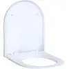 Image de Siège de WC Geberit Acanto Slim Wrap over antibactérien charnière chromée abaissable. Quickr, 1 pièce.