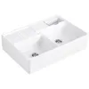 Image de Villeroy&boch - Evier Timbre D'Office Villeroy Et Boch Tradition 2 Bacs 89,5 X 63 Céramique Vidage Manuel Blanc