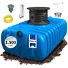 Image de 4rain Réservoir d'eau de pluie Flat S 1 500 l Pack complet Jardin-Confort Pack plat