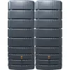Image de 4rain SLIM réservoir mural-SET 1 000 litres gris graphite, 2 x SLIM 500 litres incl. connecteur