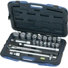 Image de Heytec jeu de clés à douille 21 pces 3/4 SW 19-50 mm nombre de dents 72 6-pans - 50810131080