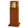 Image de Borne Extérieure Carrée Rusty® 40 Fonte Rouillée E27 11w Max Ip55 Bord Mer - Slv - 229420