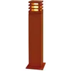 Image de Borne Extérieure Carrée Rusty® 70 Fonte Rouillée E27 11w Max Ip55 Bord Mer - Slv - 229421