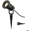 Image de SLV 227410 Nautilus Spike LED garden spotlight LED (monochrome), Energy-saving bulb, HV halogen GU10 11 W Black