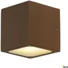 Image de SLV Sitra Cube 232537 Outdoor wall light Energy-saving bulb, LED (monochrome) GX53 18 W Rust (matt)