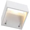 Image de SLV LOGS WALL Applique murale, carrée, blanche, 6W LED, blanc chaud Lampe d'extérieur