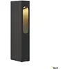 Image de luminaire LED moderne sur pied Slotbox 40 anthracite IP44 pour extérieur carré 3000K blanc chaud hauteur 40 cm