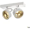 Image de Projecteur double moderne Kalu, Variante : 280 x 180 x 90 mm, 2 x 75 W, blanc