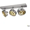 Image de Plafonnier Kalu avec 3 spots sur la barre, Variante : 450 x 180 x 90 mm, 3 x 75 W, aluminium brossé