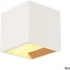 Image de PLASTRA CUBE Applique murale, carrée, plâtre blanc, G9, max. 42W