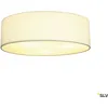 Image de Plafonnier Tenora, CL-1, abat-jour textile blanc E27 Ø50 cm
