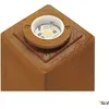 Image de Rusty Square 40 LED Lampadaire fer rouillé 12 x12 cm IP55
