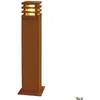Image de Rusty Square 70 LED Lampadaire fer rouillé 12 x12 cm IP55