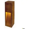 Image de Rusty Slot LED Lampadaire IP44 acier rouillé fer 50 cm hauteur 3000K blanc chaud