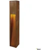 Image de Rusty Slot LED Lampadaire IP44 acier rouillé fer 80 cm hauteur 3000K blanc chaud