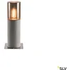 Image de Lisenne Pole 40 Lampadaire IP54 en basalte Abat-jour en verre fumé