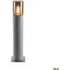 Image de Lisenne Pole 70 Lampadaire IP54 en basalte Abat-jour en verre fumé