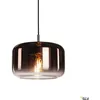 Image de Pantilo 28 suspension cuivre avec abat-jour en verre chromé Ø28 cm E27 extrémité de câble ouverte