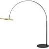 Image de SLV 1006350 ONE BOW FL, Lampadaire noir/laiton 20W 1200lm 2700/3000K CRI90 140