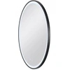 Image de TRUKKO 80 miroir Ø 80 cm, chromé, bord noir