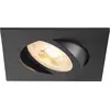 Image de Plafonnier encastré New Tria 68 carré GU10 noir