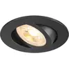 Image de Plafonnier encastré New Tria 68 rond GU10 noir