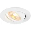 Image de Plafonnier encastré New Tria 68 rond GU10 blanc