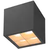 Image de SLV 1007461 S-CUBE, Plafonnier LED, 2700/3000K, 15W, PHASE, 80°, anthracite