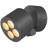 Image de SLV 1007511 R-CUBE, Plafonnier mural à LED, 2700/3000K, 15W, PHASE, 70°, anthracite