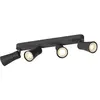 Image de SLV PURI 2.0 Cone, applique murale et plafonnier, long, 4 x max. 6W GU10, noir 1008348