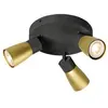 Image de SLV PURI 2.0 Dome, applique murale et plafonnier, rond, 3 x max. 6W GU10, noir / or 1008341