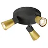 Image de SLV PURI 2.0 Cone, applique murale et plafonnier, rond, 3 x max. 6W GU10, noir / or 1008337