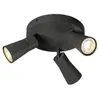 Image de SLV PURI 2.0 Cone, Applique et plafonnier apparent, rond, 3 x max. 6W GU10, noir 1008336
