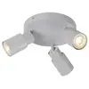 Image de SLV PURI 2.0 Tube, applique murale et plafonnier, rond, 3 x max. 6W GU10, gris 1008335