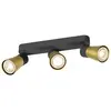 Image de SLV PURI 2.0 Cone, applique murale et plafonnier, long, 3 x max. 6W GU10, noir / or 1008325
