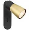 Image de SLV PURI 2.0 Dome, Applique et plafonnier apparent, interrupteur, rectangulaire, 1x max. 6W GU10, noir / or 1008305