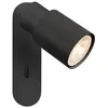 Image de SLV PURI 2.0 Tube, Applique et plafonnier apparent, interrupteur, rectangulaire, 1x max. 6W GU10, noir 1008296