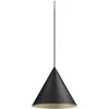 Image de SLV MAGICO 38, Lampe à suspension, E27, longueur de suspension 180cm, 1x max. 10W, noir mat / or 1008505