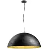 Image de SLV FORCHINI 70, Lampe à suspension, E27, longueur de suspension 150cm, 1x max. 40W, noir mat / or mat 1008538