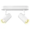 Image de SLV NOBLO, applique et plafonnier, double, rond, 3000K, 12W, PHASE, 32°, blanc 1008710