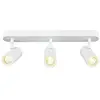 Image de SLV NOBLO, applique et plafonnier, triple, rond, 2000-3000K, 22W, Dim-to-Warm, PHASE, 36°, blanc 1008705