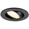 Image de SLV 1009005 NEW TRIA® 45, DL, rond, plafonnier encastré, 3000 K, 24°, noir