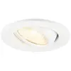 Image de SLV 1009004 NEW TRIA® 45, DL, rond, plafonnier encastré, 3000 K, 24°, blanc
