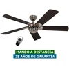 Image de Ventilateur De Plafond Casafan 9513265 Rotary 132 Wenge / Satin Chrome Bn-wn